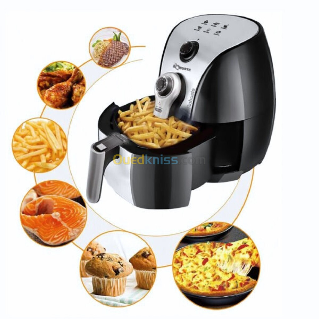 Robuste Friteuse Électrique Sans Huile - Air Fryer - 3.2 Litres - 1500 Watts - مقلاة هوائية