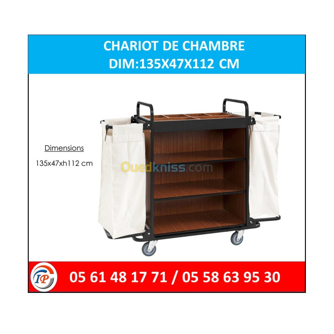 CHARIOT DE CHAMBRE  DIM:135X47X112 CM