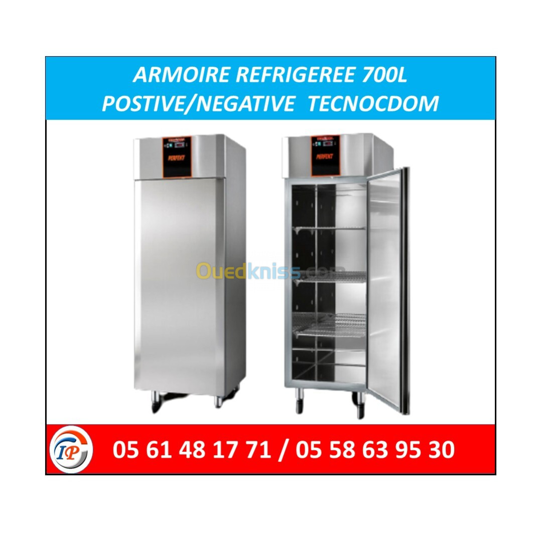 ARMOIRE REFRIGEREE 700L POSITIVE/NEGTIVE TECNODOM ITALY 