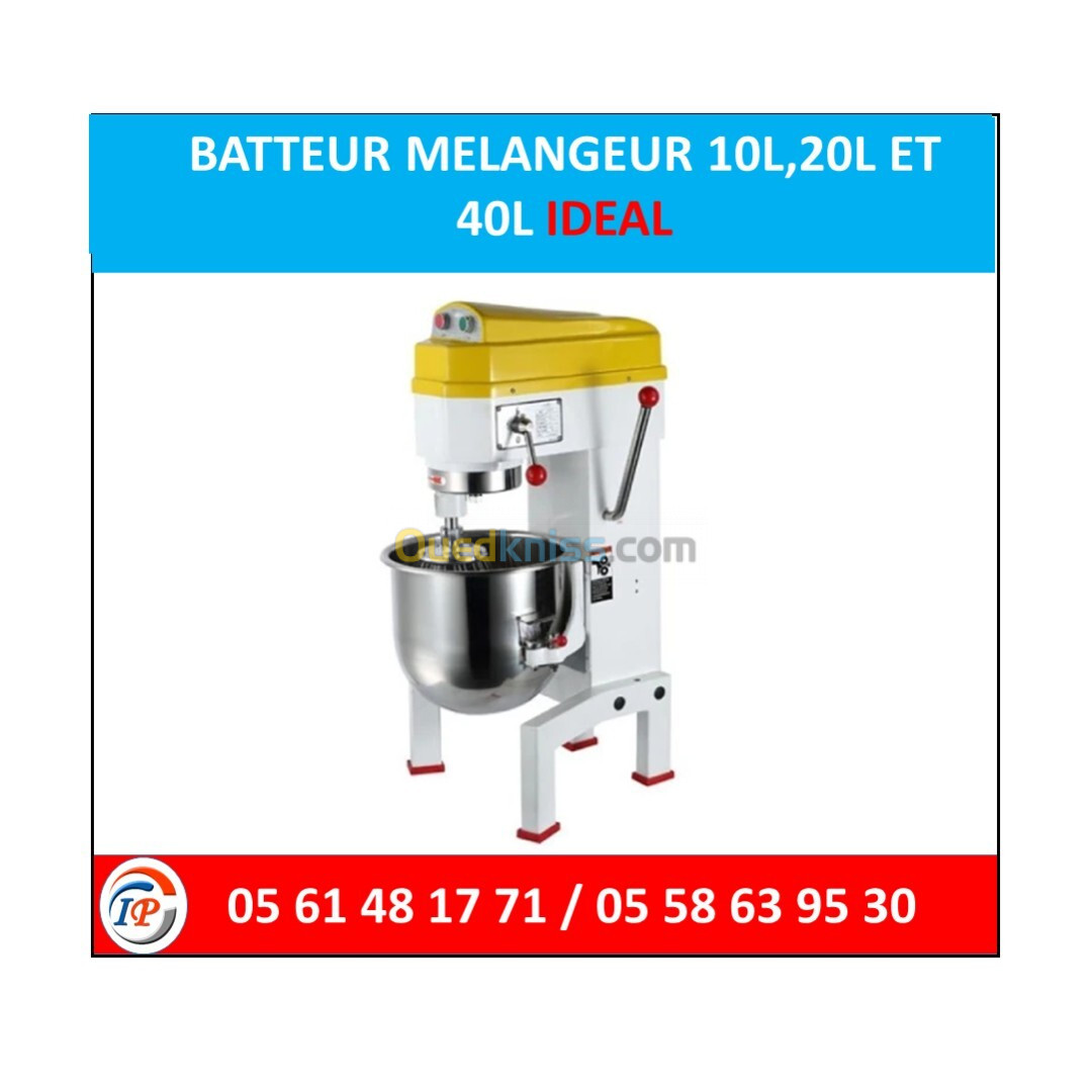 BATTEUR MELANGEUR 10L,20L ET 40L IDEAL