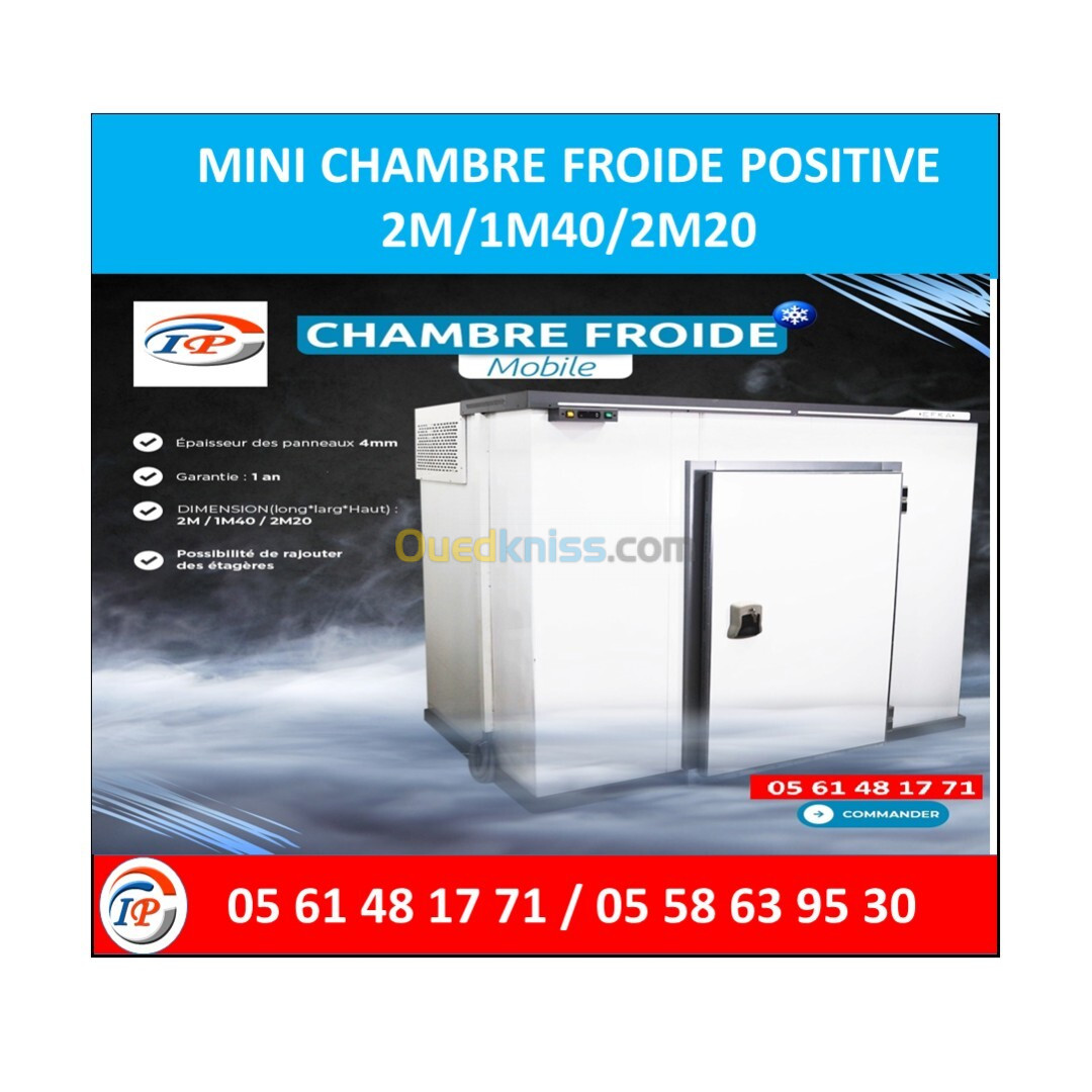 MINI CHAMBRE FROIDE POSITIVE 2M/1M40/2M20