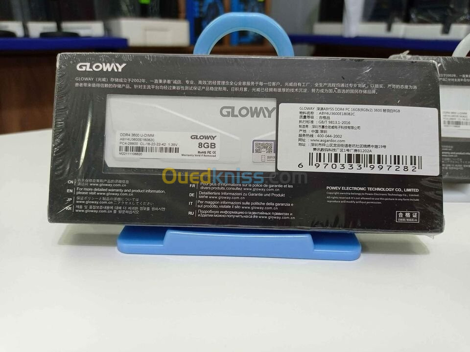 Ram gloway RGB ddr4 16gb 2*8 3600ghz