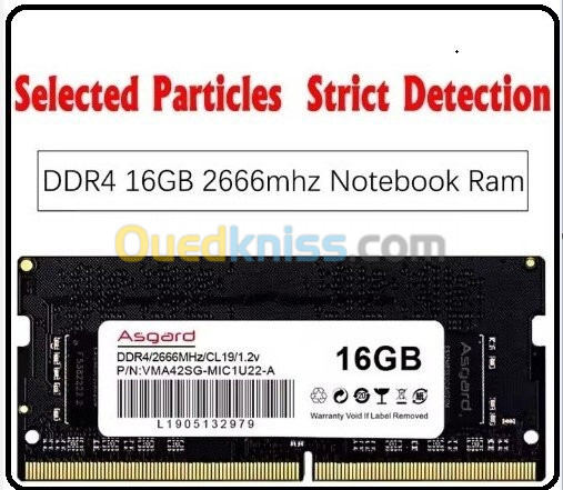 ram ddr4 16gb 2666ghz pour laptop