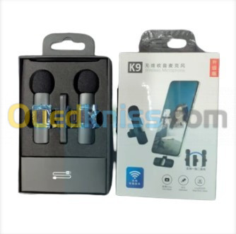 2en1 Microphone Bluetooth K9 Micro-cravate sans fil pour type c