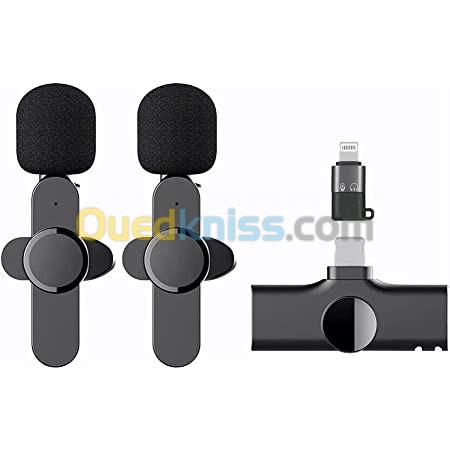 2en1 Microphone Bluetooth K9 Micro-cravate sans fil pour type c et iPhone.  - Algiers