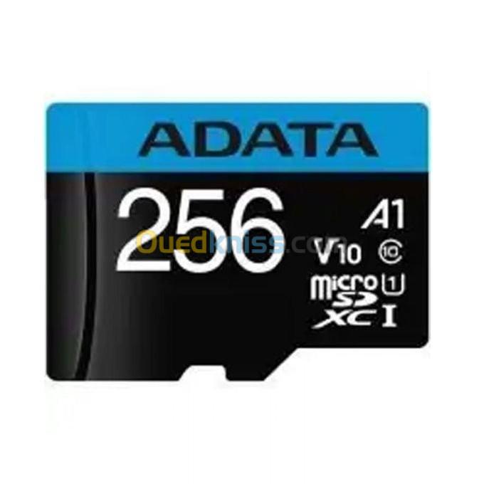 Adata Carte Mémoire - Micro SDXC - 256Gb - Class 10 - Avec Adaptateur