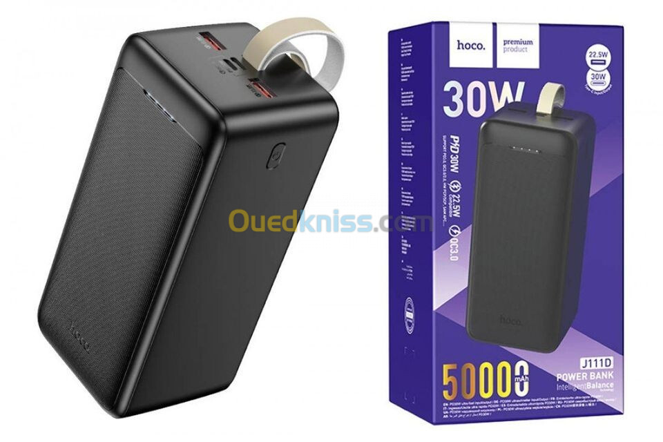 Power Bank HOCO J111D 22.5W 50000mAh Q3.0 (noir)