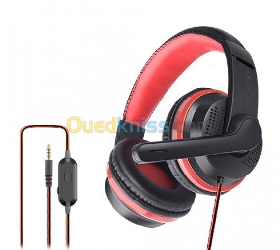 CASQUE FILAIRE GAMING OV-P6 AVEC MICROPHONE/Q10 USB7.1 AVEC MICROPHONE RGB