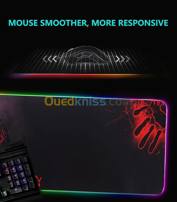 TAPIS DE SOURIS XL RGB01 BLOODY 75*30