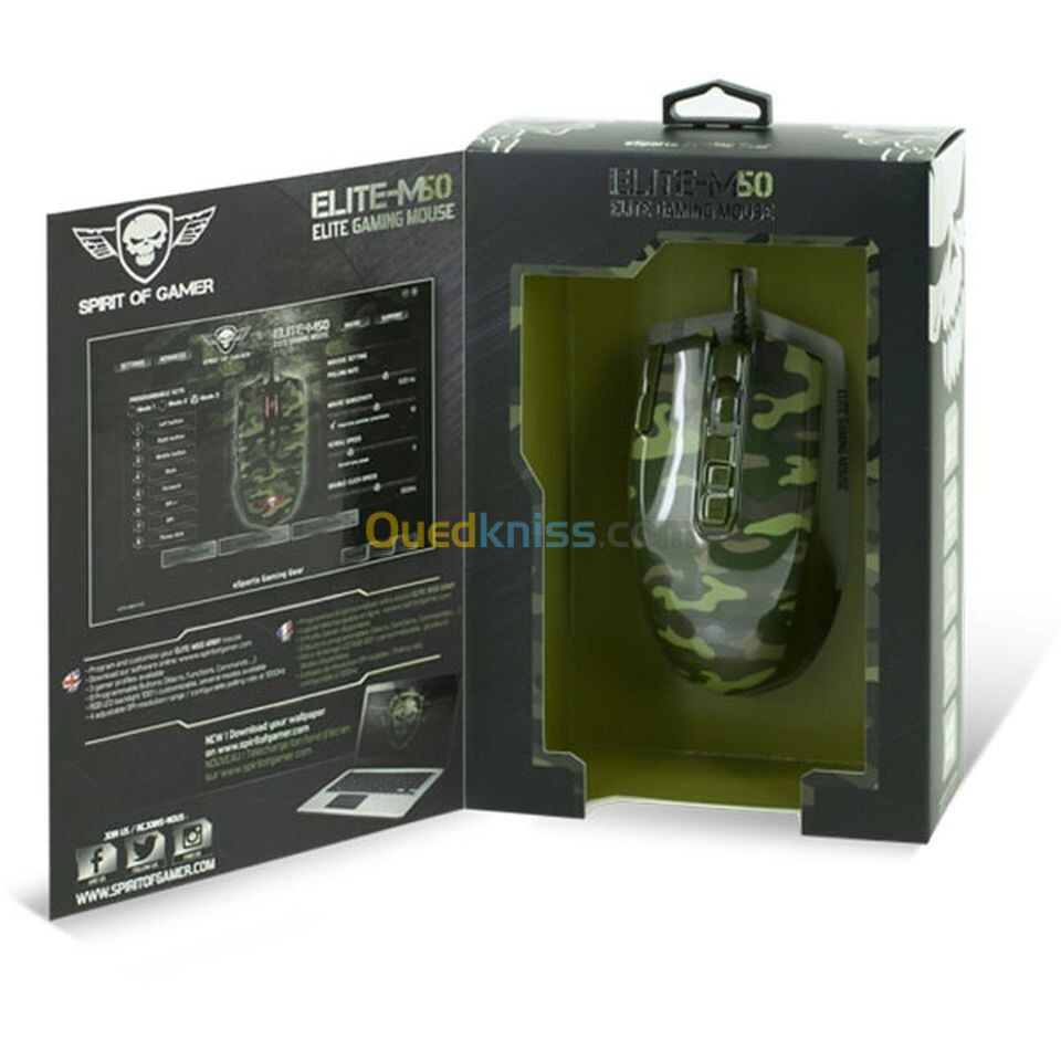 Souris Gaming Spirit Of Gamer Elite-M50 (Army Edition)