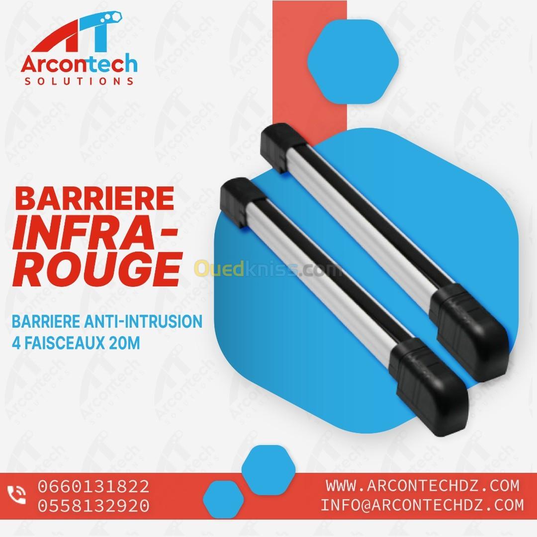 Barriere infra rouge exterieur 2 faisceaux 100m , 4 faisceaux 20m