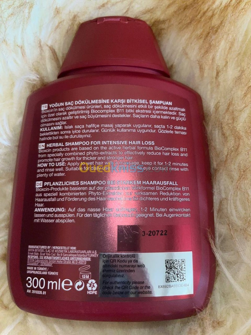 Shampoo bioxcin