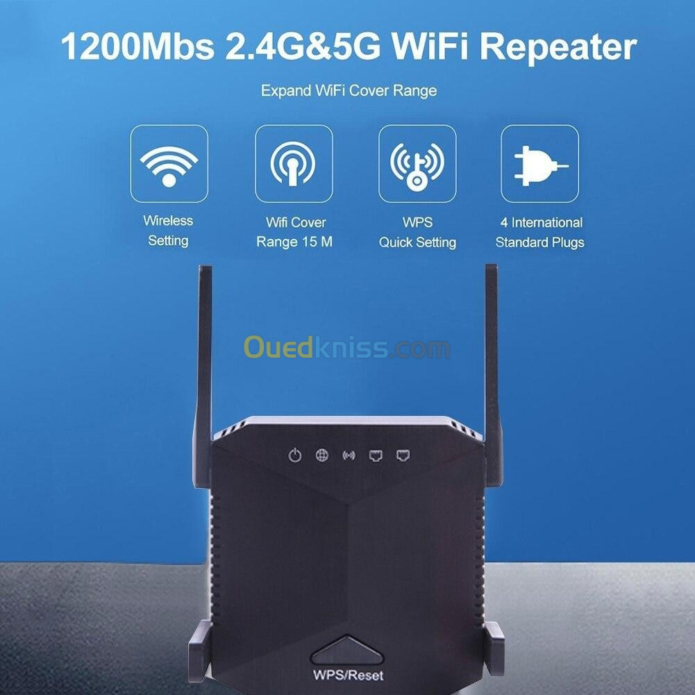 Wireless Wifi Repeater with 4 High Gain External Antennas WiFi Extender