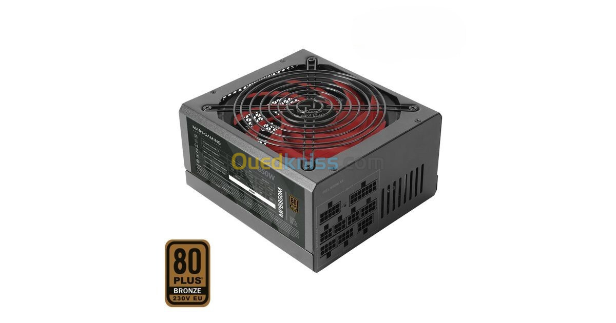 ALIMENTATION MARS GAMING MPB850M 850W 80PLUS BRONZE FULL MODULAIRE