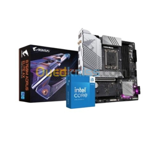  KIT UPGRADE PROCESSEUR INTEL I5 14600K + CARTE MERE GIGABYTE AORUS B760M ELITE AX DDR5