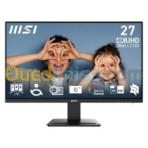 ECRAN MSI PRO MP273U - 27'' - IPS - 4K (UHD)