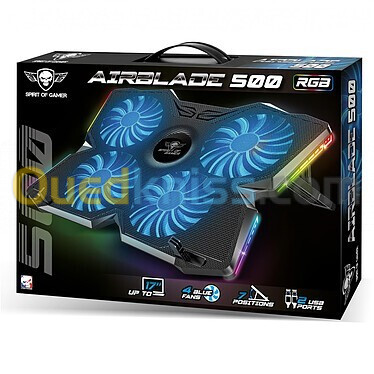  REFROIDISSEUR SPIRIT OF GAMER AIRBLADE VE500 RGB POUR PC PORTABLE