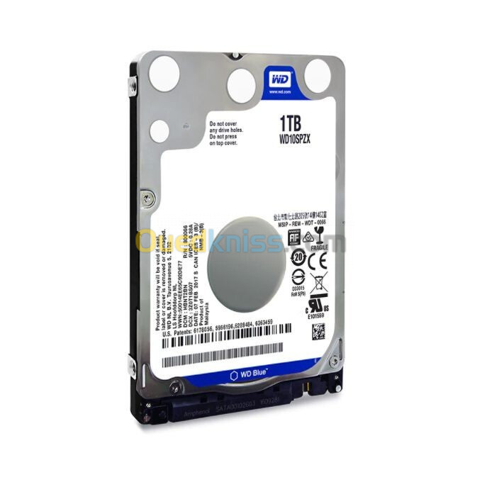 DISQUE DUR HDD SATA 2.5 WD 1TO BLUE 