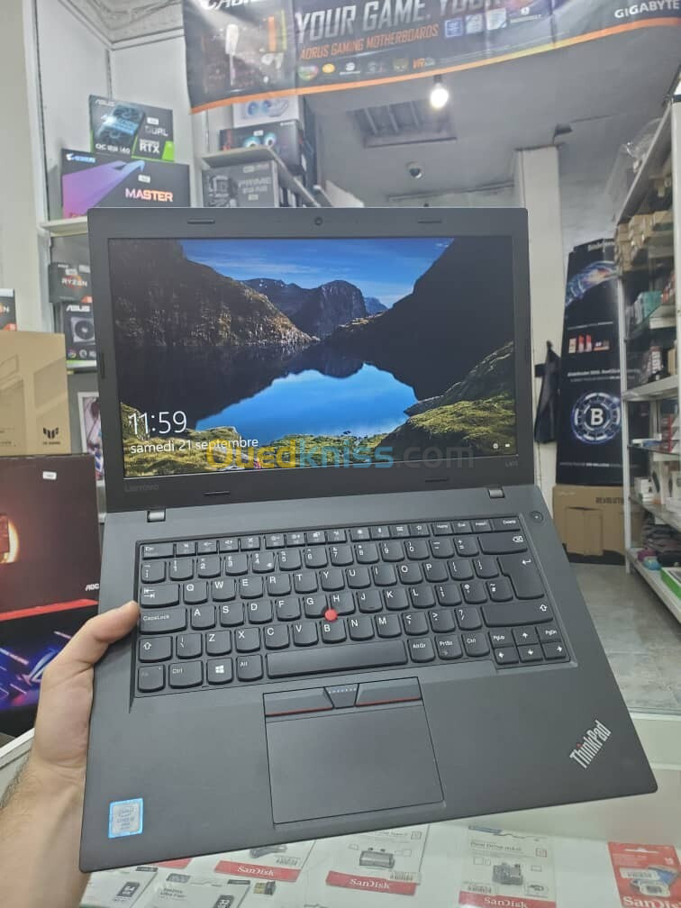  LENOVO THINKPAD L470 / I5 6300U / RAM 8GO / SSD 128GO / 14" / 6éme GENERATION