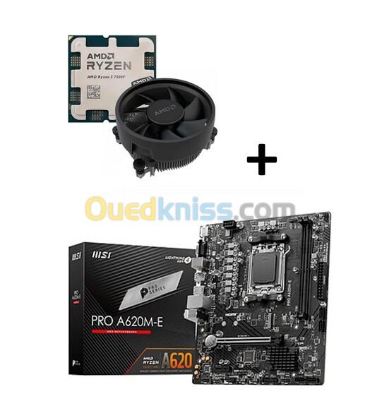 KIT UPGRADE RYZEN 5 7500F + CARTE MERE MSI PRO A620M E