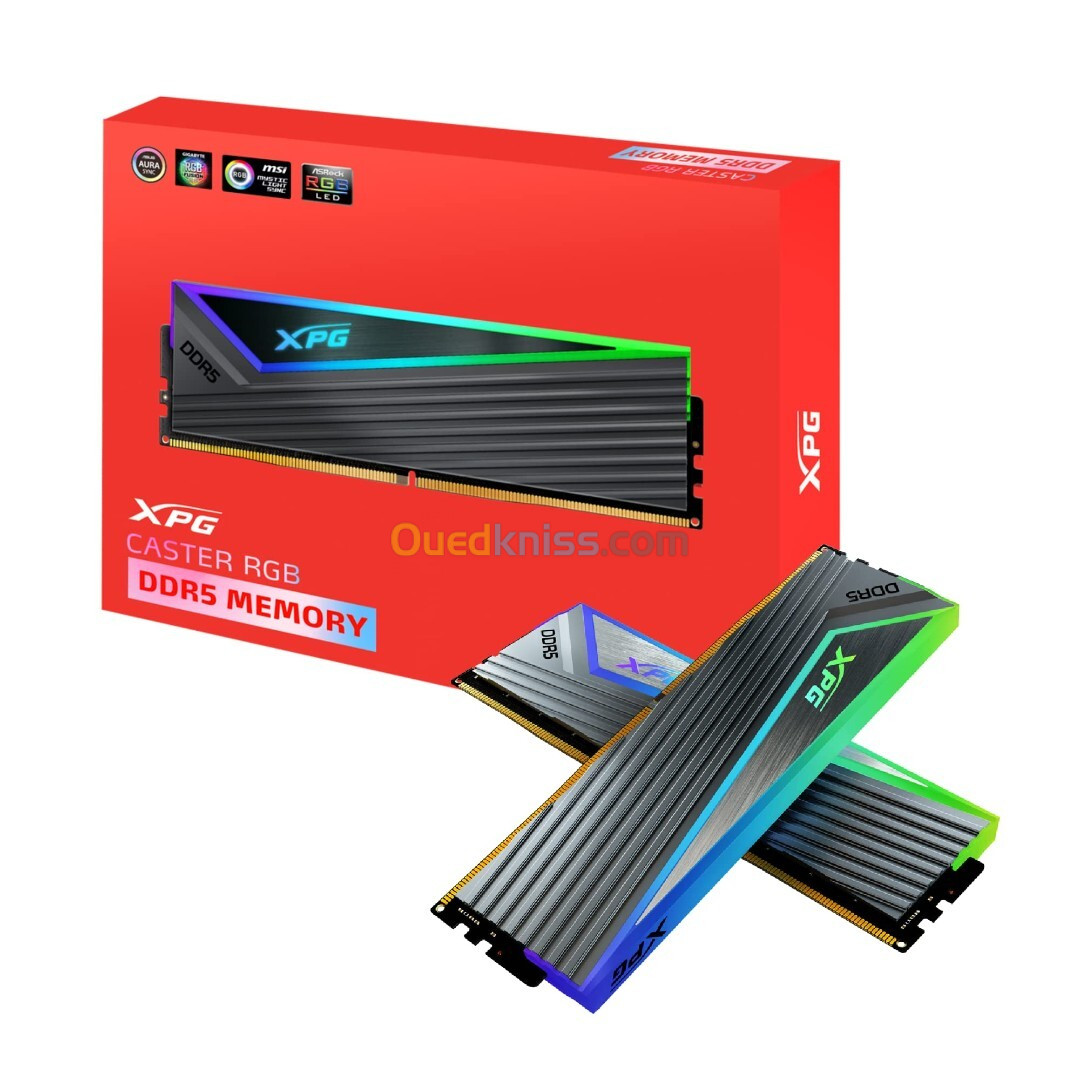 RAM XPG 64GO 2X32GO 6400MHZ CASTER RGB CL32 DDR5