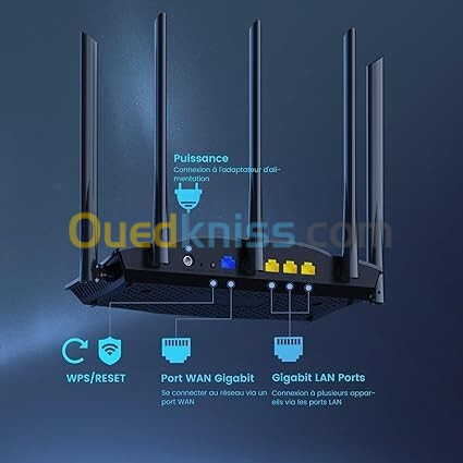 ROUTER TENDA TX12 PRO AX3000 WIFI 6 DUAL BAND