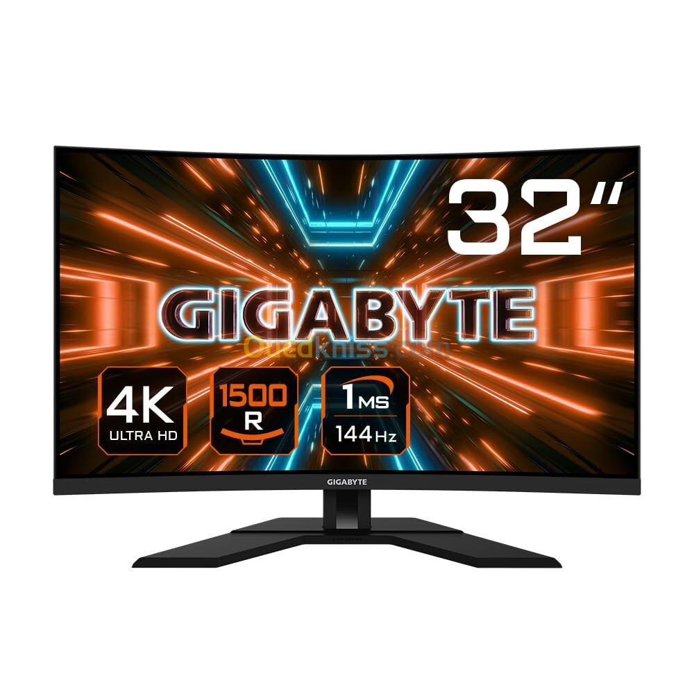 ECRAN GIGABYTE M32UC GAMING UHD 1MS 144HZ 4K CURVED 32"