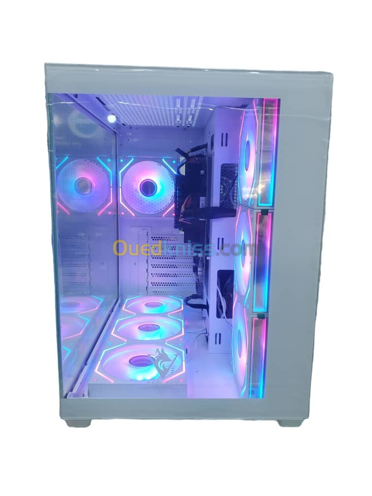 BOITIER MAGMA V5 WHITE 7FAN ARGB