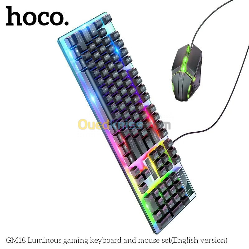 COMBO CLAVIER SOURIS GAMING HOCO GM18 RGB