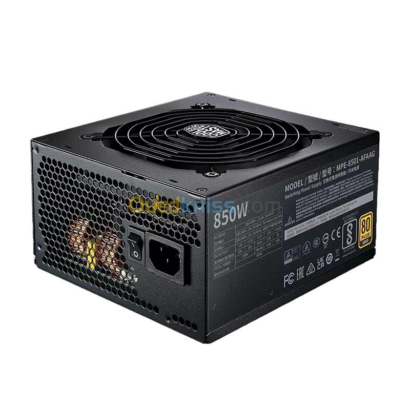 ALIMENTATION COOLER MASTER MWE 850W V2 80PLUS GOLD FULL MODULAIRE ATX 3.0 PCIE 5.0