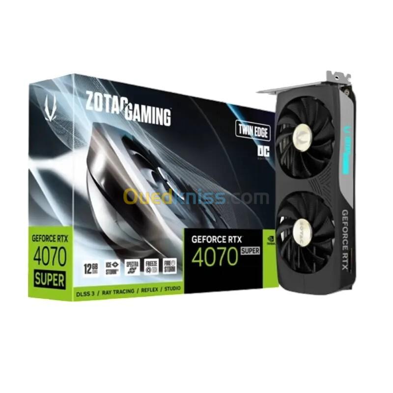 CARTE GRAPHIQUE ZOTAC RTX 4070 SUPER TWIN EDGE 12GO