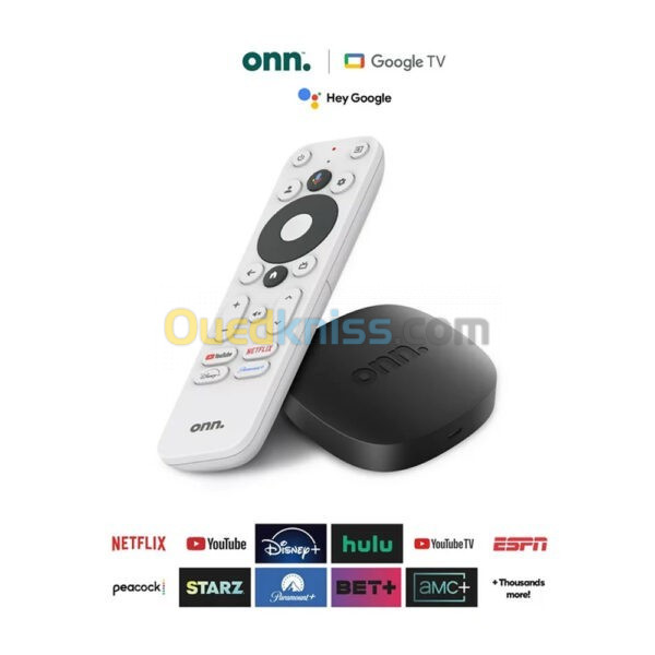 ANDROID TV ONN. GOOGLE TV 4K STREAMING BOX