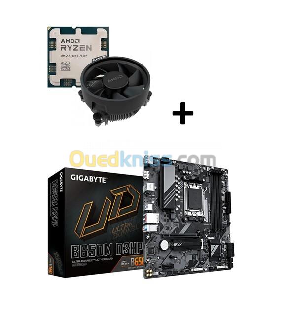 KIT UPGRADE RYZEN 5 7500F + CARTE MERE GIGABYTE B650M D3HP