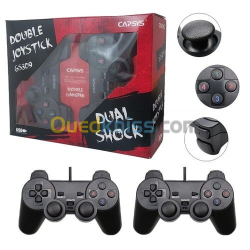 MANETTE CAPSYS GS309 DUAL SHOCK FOR PC