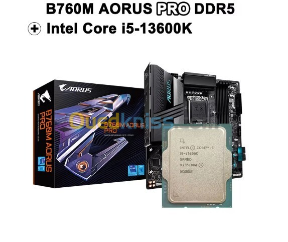 KIT UPGRADE PROCESSEUR INTEL I5 13600K + CARTE MERE GIGABYTE AORUS B760M PRO DDR5