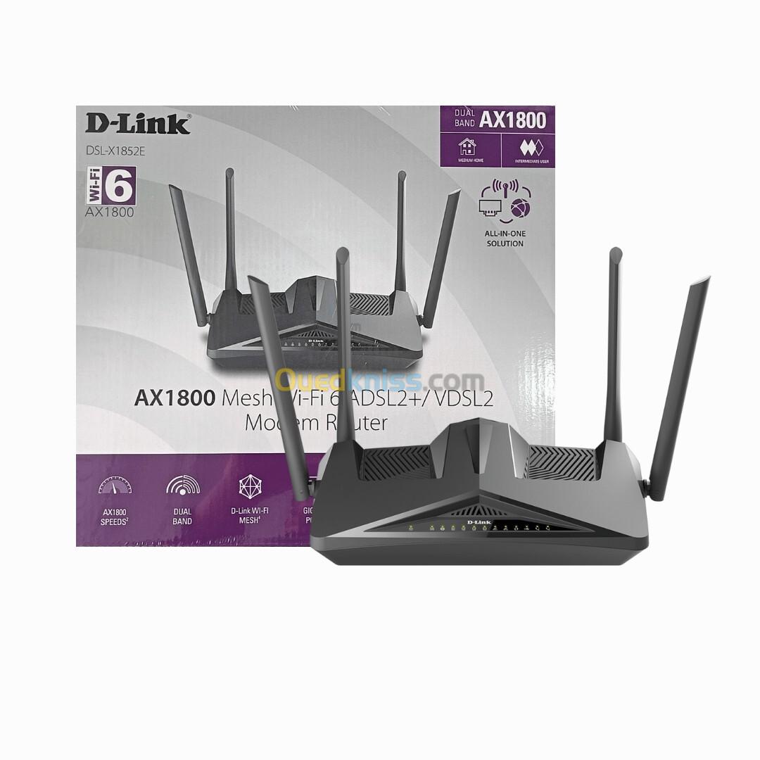 MODEM ROUTER DLINK DSL-X1852E AX1800 ADSL2+/VDSL2 WIFI 6