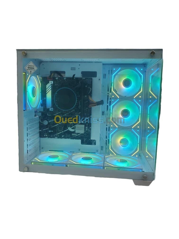 BOITIER MAGMA V5 WHITE 7FAN ARGB