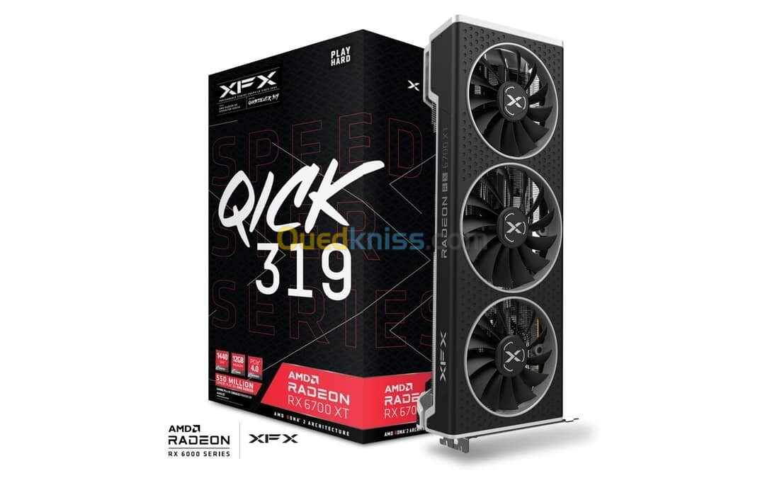 CARTE GRAPHIQUE XFX QICK 319 RADEON RX 6700 XT 12GO