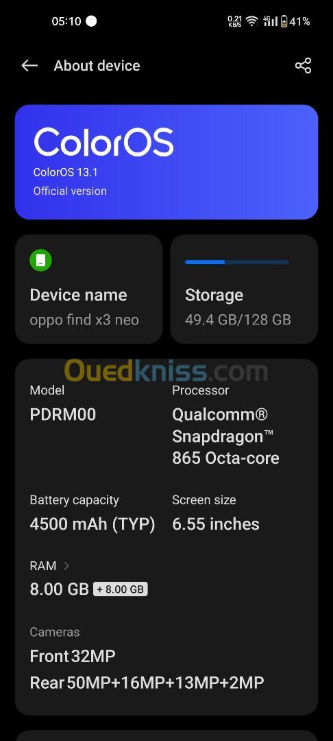 oppo reno 5 pro / find x3 neo