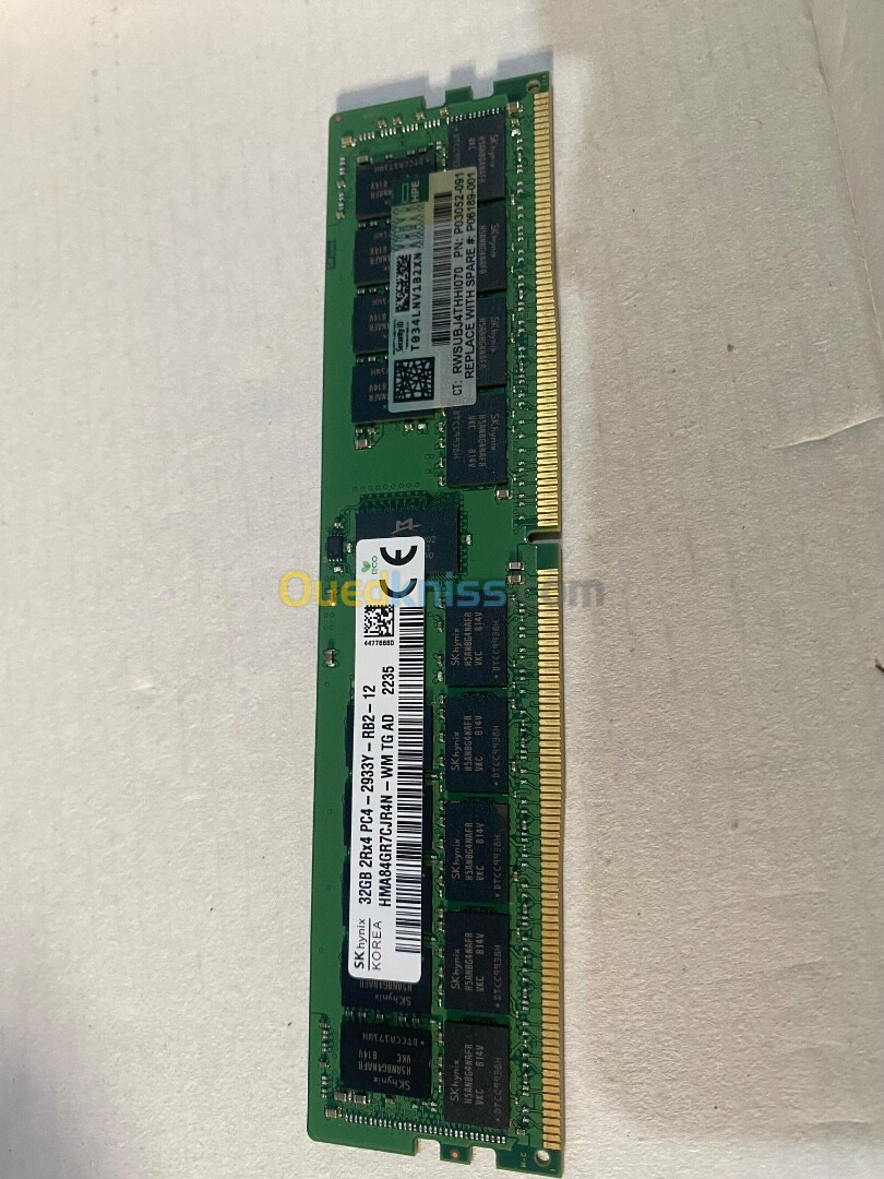 RAM Serveur HPE (HP) 32GB DDR 4 2933Mhz