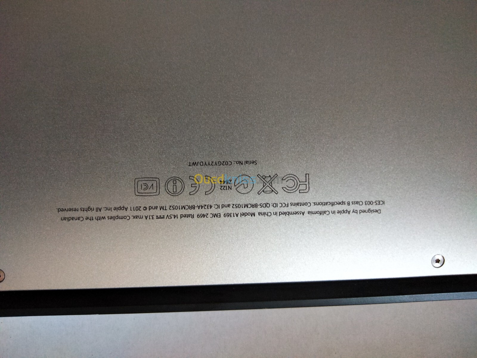 MacBook i5 generation année 2011