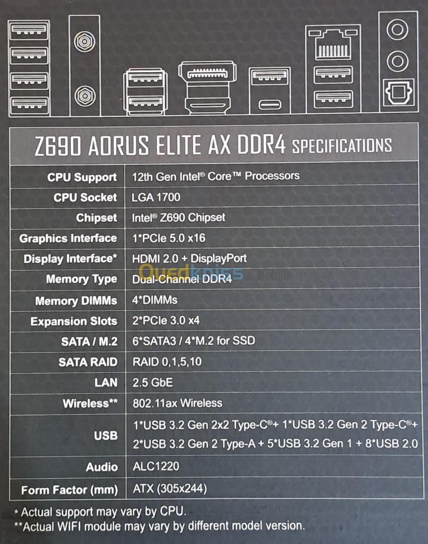 z690 aorus elite + 12600kf