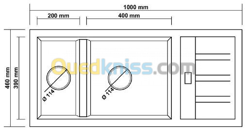 VENTE EN DETAIL ET EN GROS EVIER DE CUISINE REALSTONE