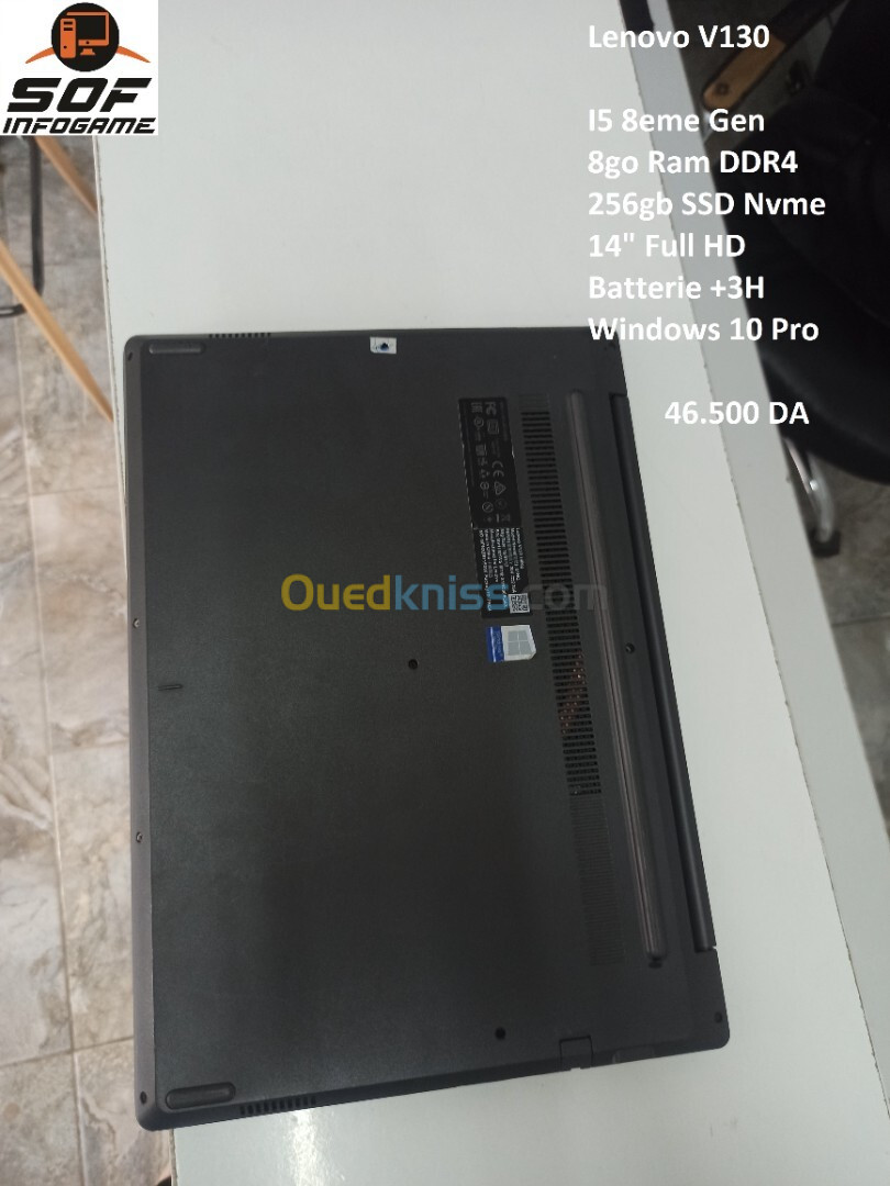 Lenovo V130 I5 8eme / 8go / 256gb SSD Nvme / 14" FHD