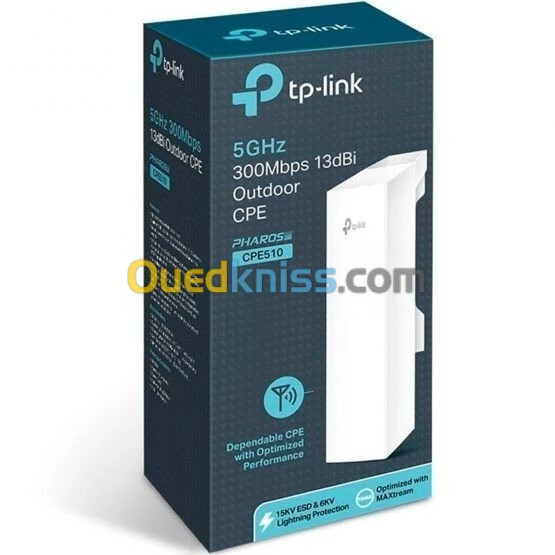 TP-Link CPE510 Point D'Accès WLAN Extérieur Wi-Fi 5 GHz 300 Mbps 13 DBi