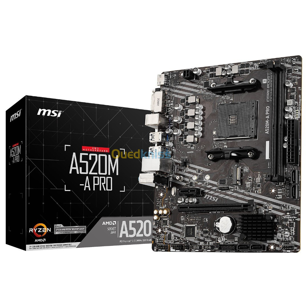 CARTE MERE MSI A520M-A PRO AM4