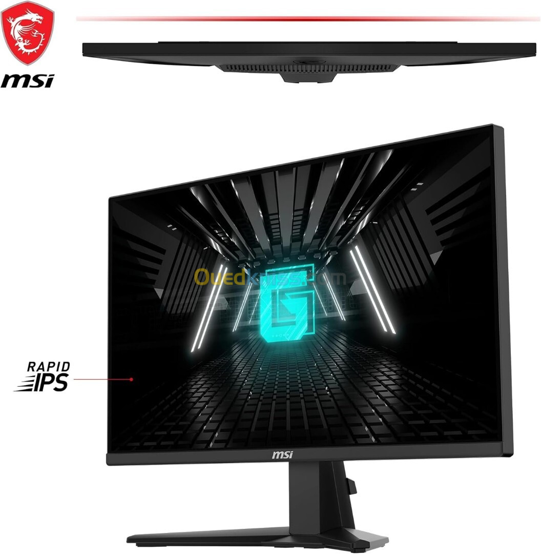 MONITEUR GAMING MSI G255F 25" RAPID IPS 180HZ 1MS