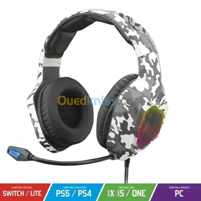 CASQUE MICRO SPIRIT OF GAMER ELITE H50 ARCTIC EDITION RGB COMPATIBLE SWITCH PS4 XBOX ONE PC