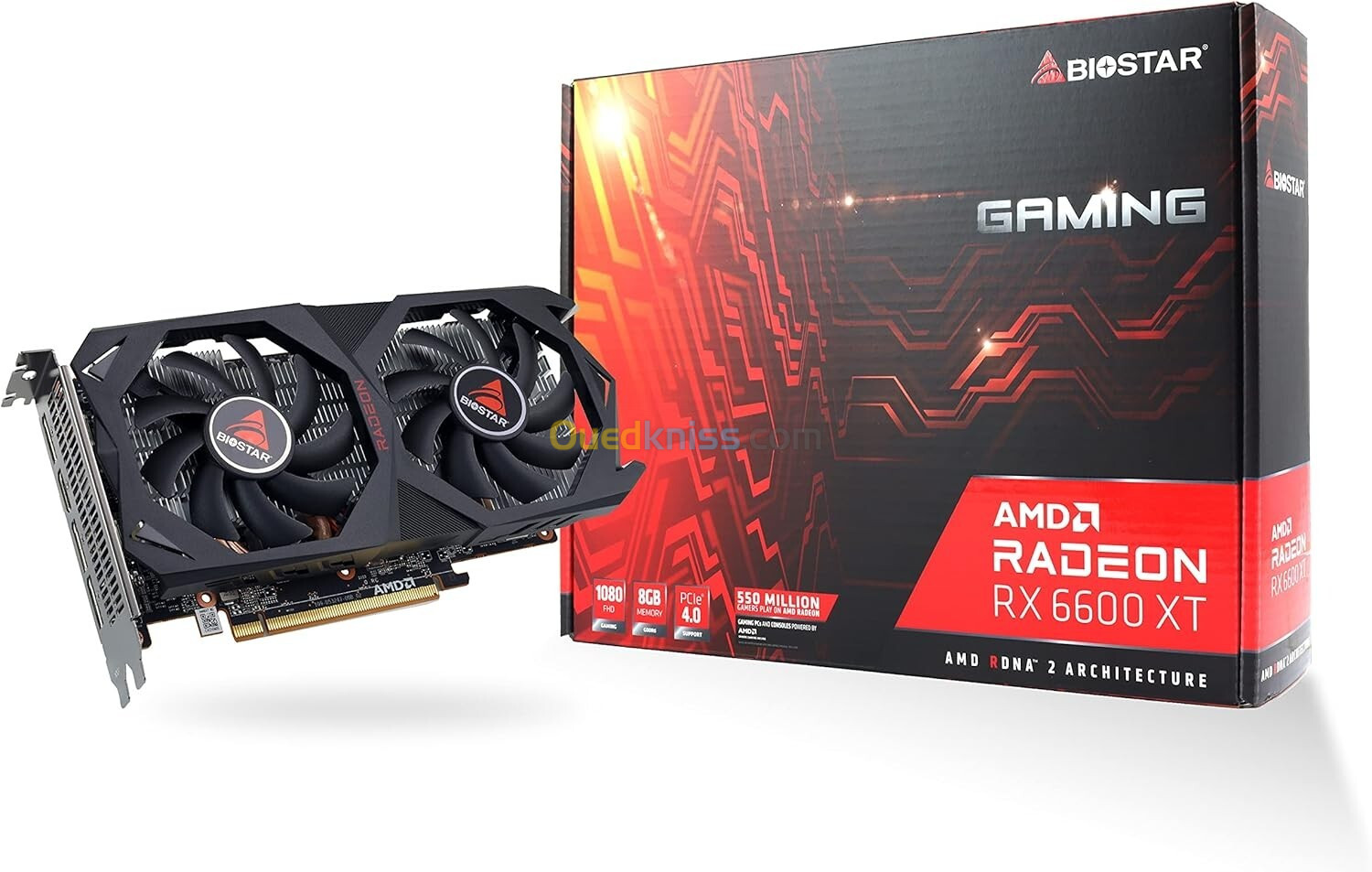 CARTE GRAPHIQUE BIOSTAR AMD RADEON RX6600 8G GDDR6 PCIe 4.0