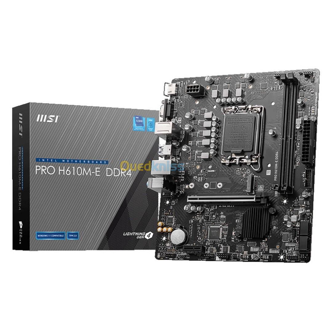 CARTE MERE MSI PRO H610M-E DDR4 SOCKET 1700